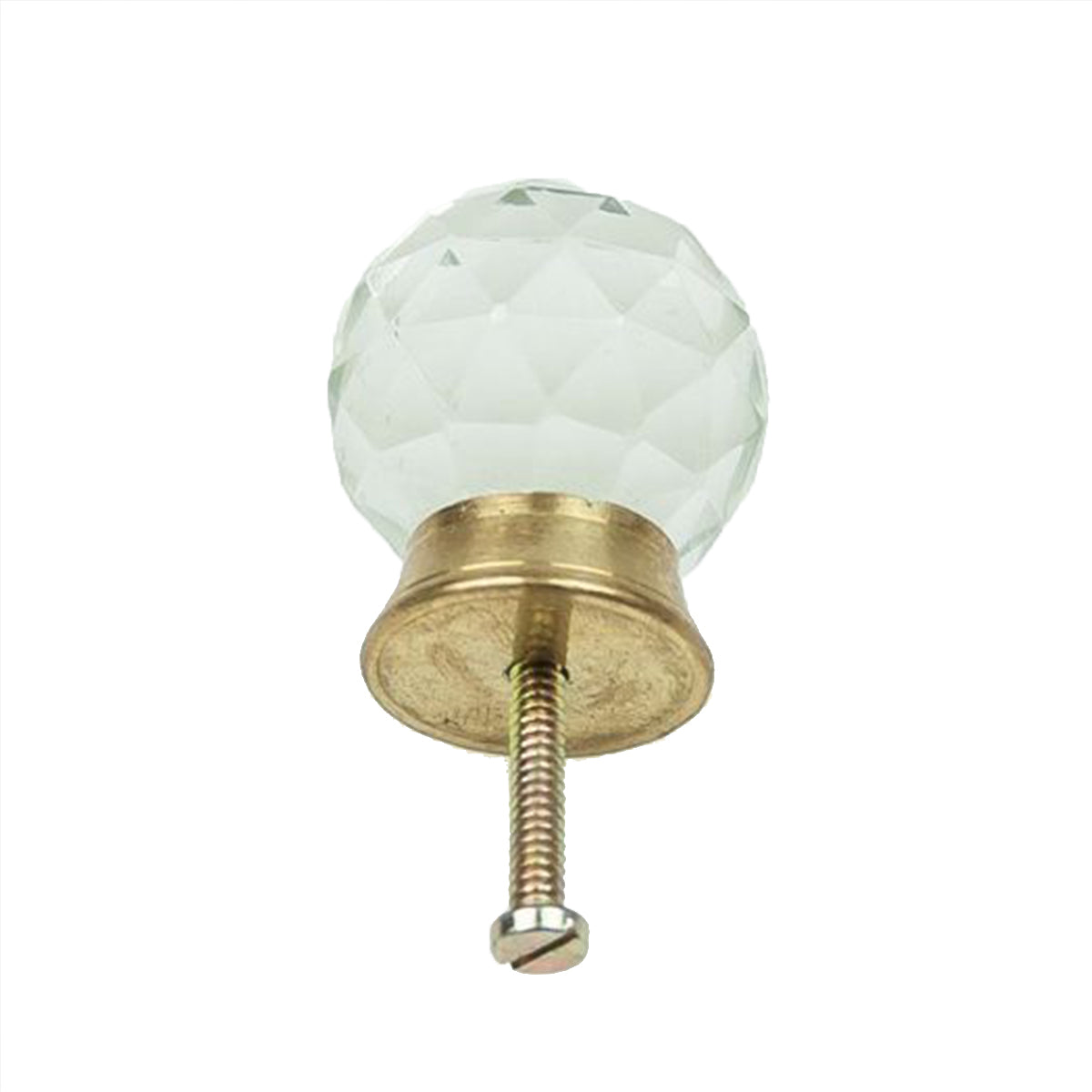 Crystal Glass Golf Knob - Clear