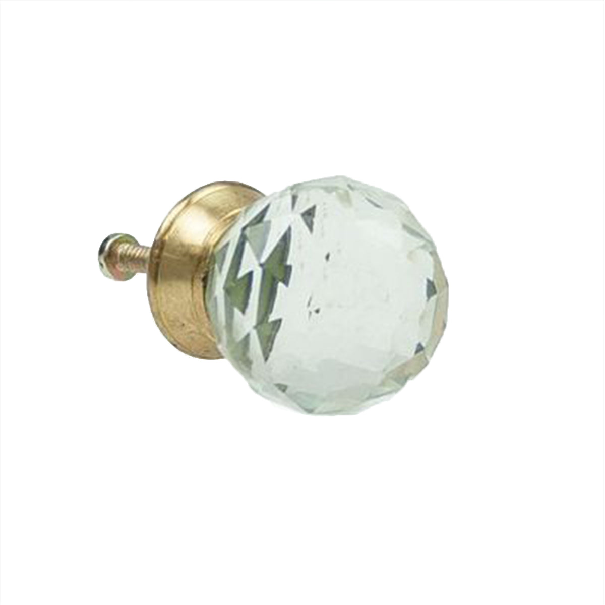 Crystal Glass Golf Knob - Clear