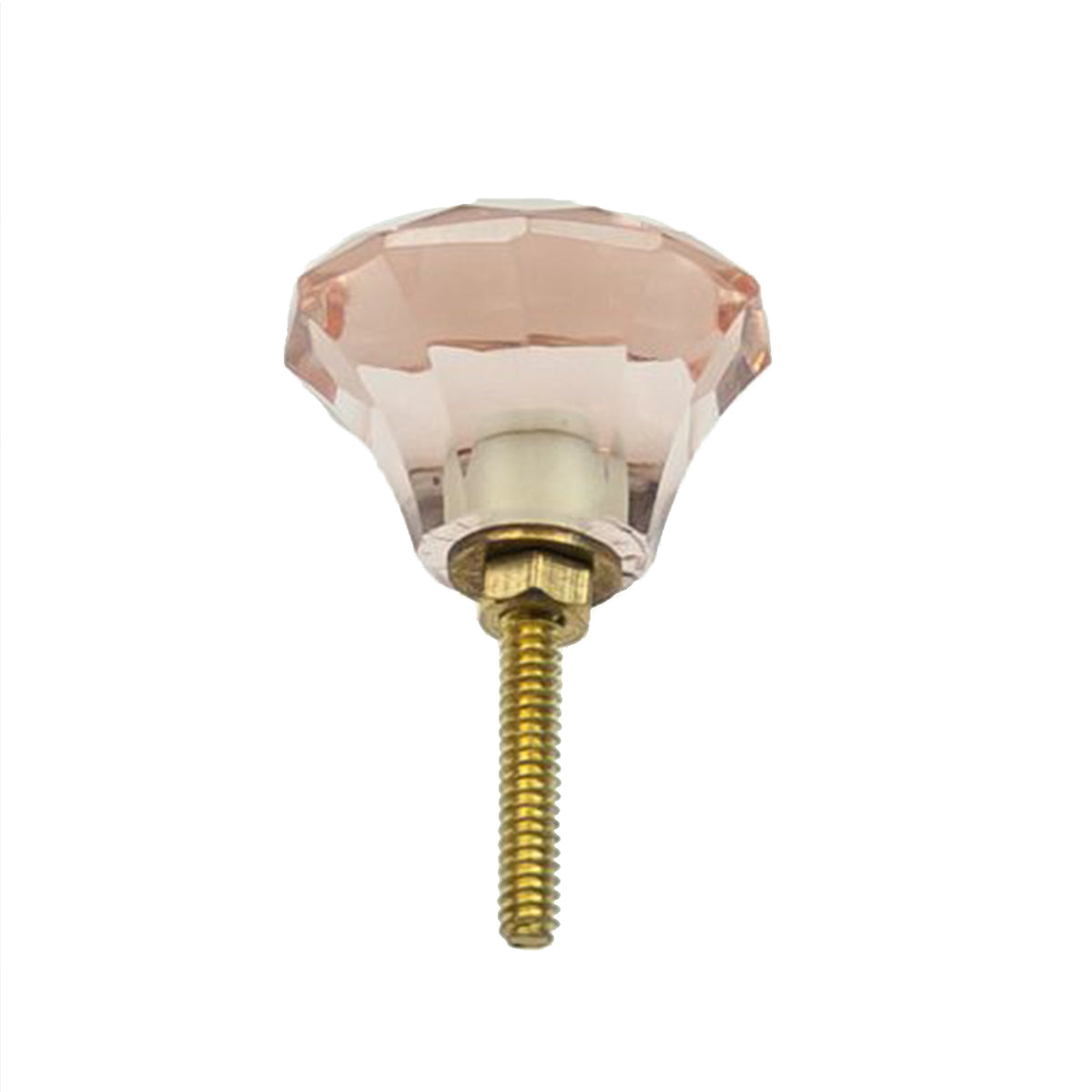 Knob Crystal Mushroom 4.5cm - Pink