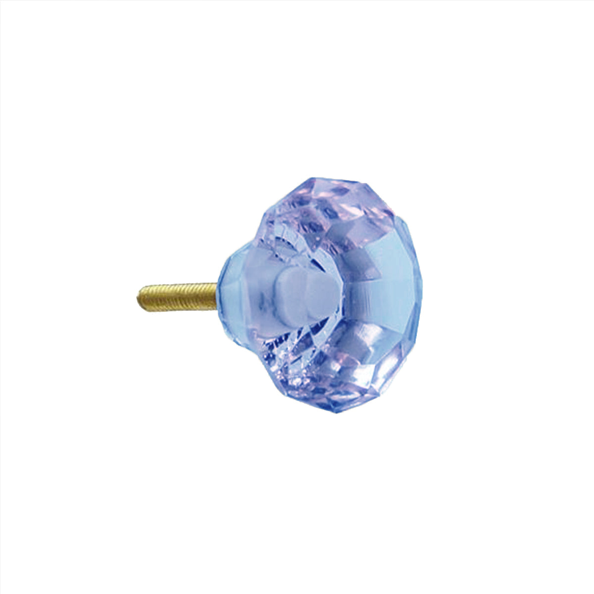 Knob Crystal Mushroom 3.5cm - Blue