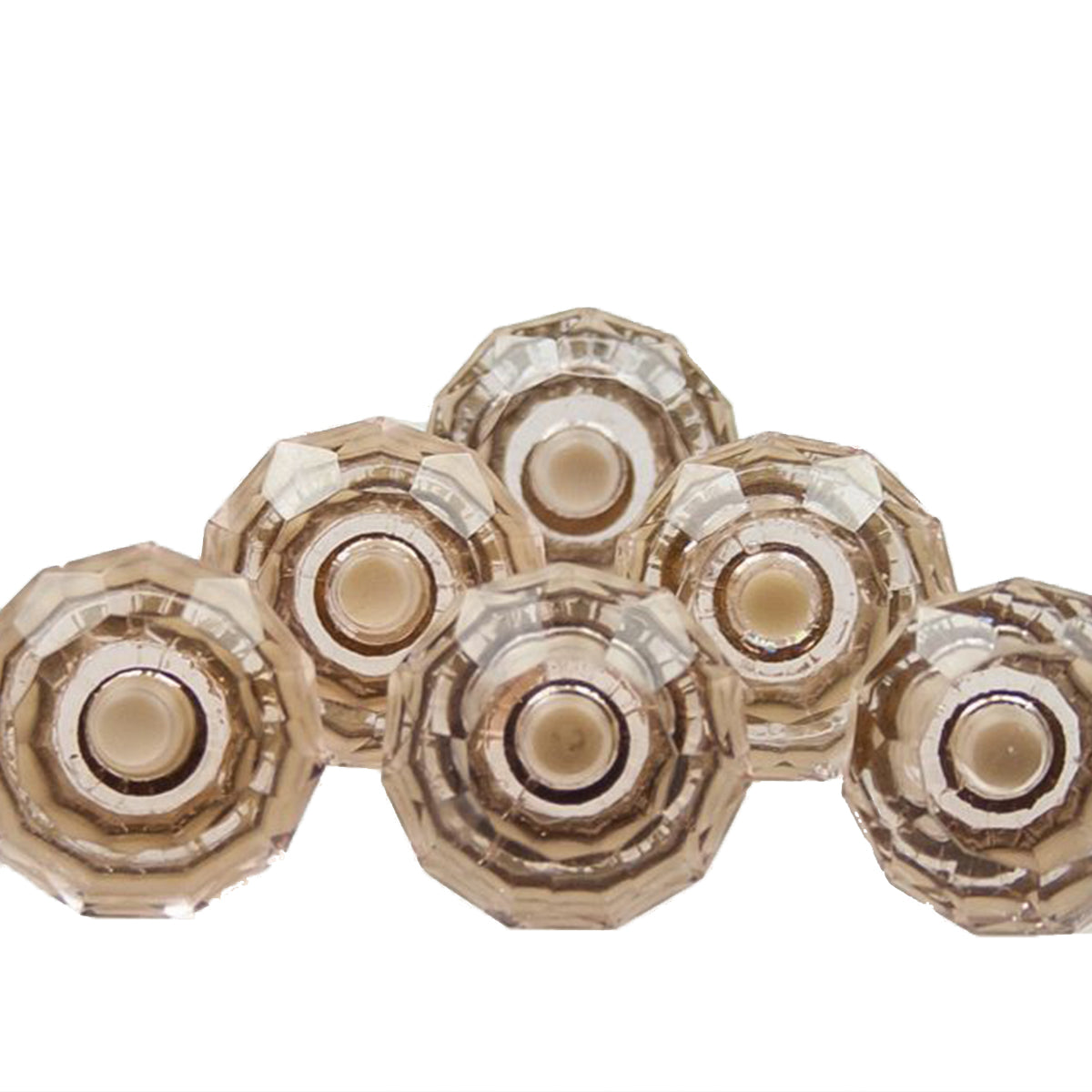Knob Crystal Mushroom 3.5cm - Pink