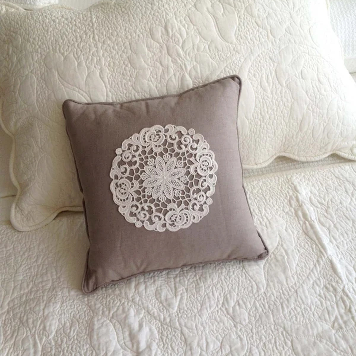 Cotton Lace Trim Prefilled