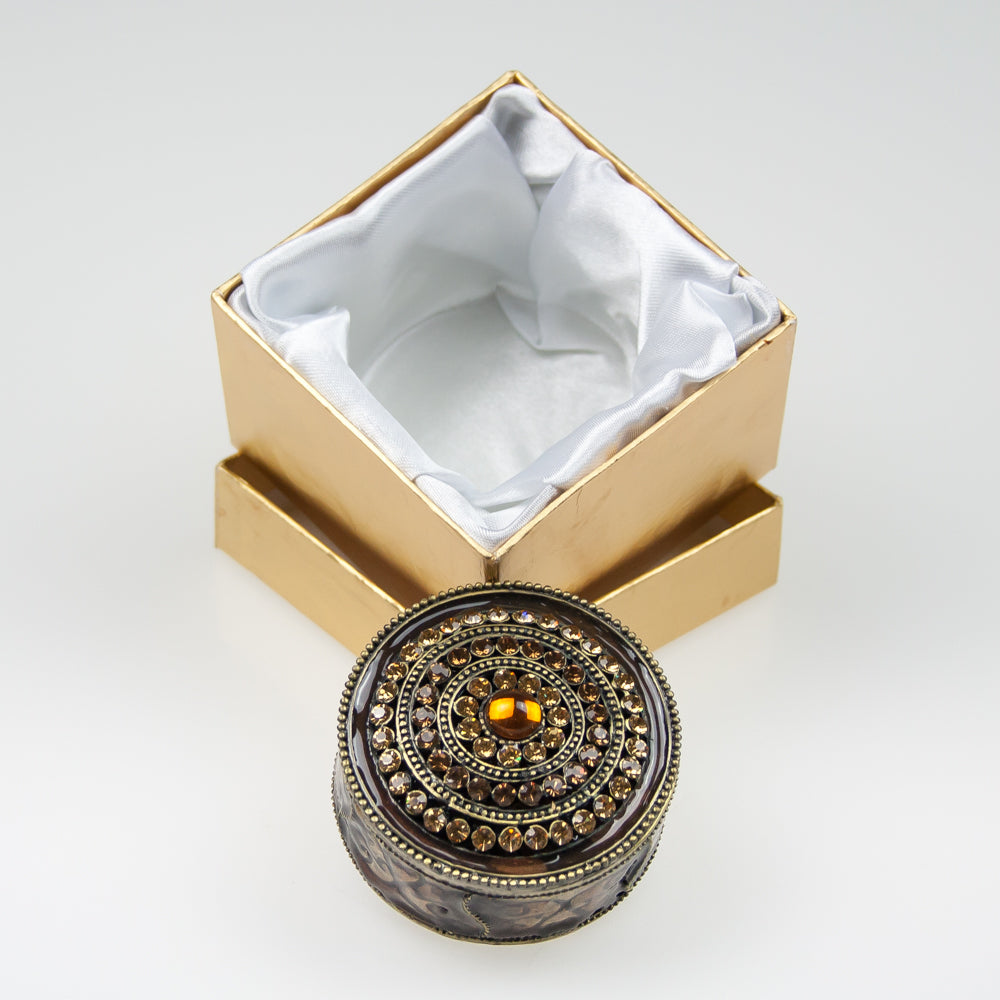 Trinket Gems Gold Gift Box - Amber