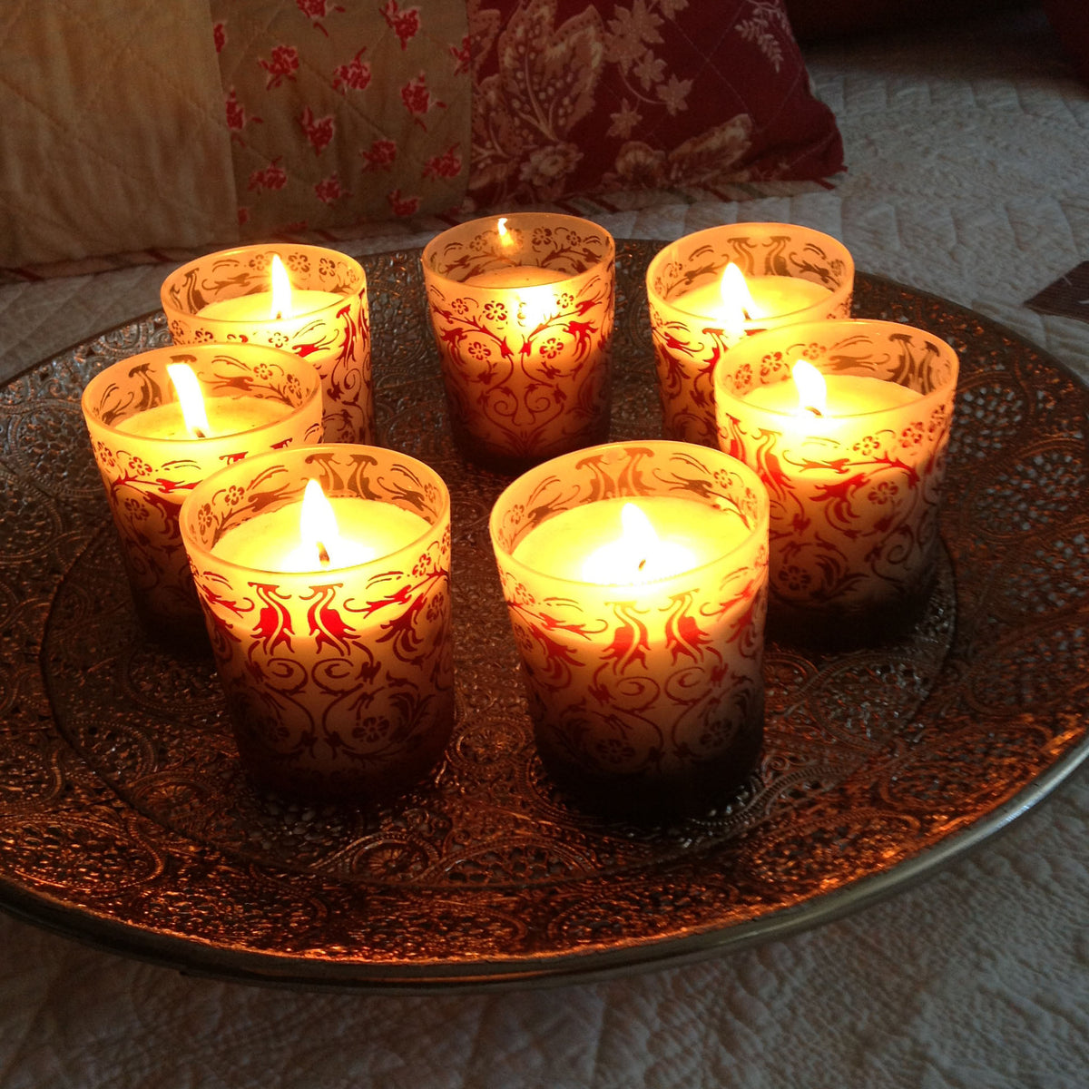 Set of 6 Candles Magical Moments - Ruby