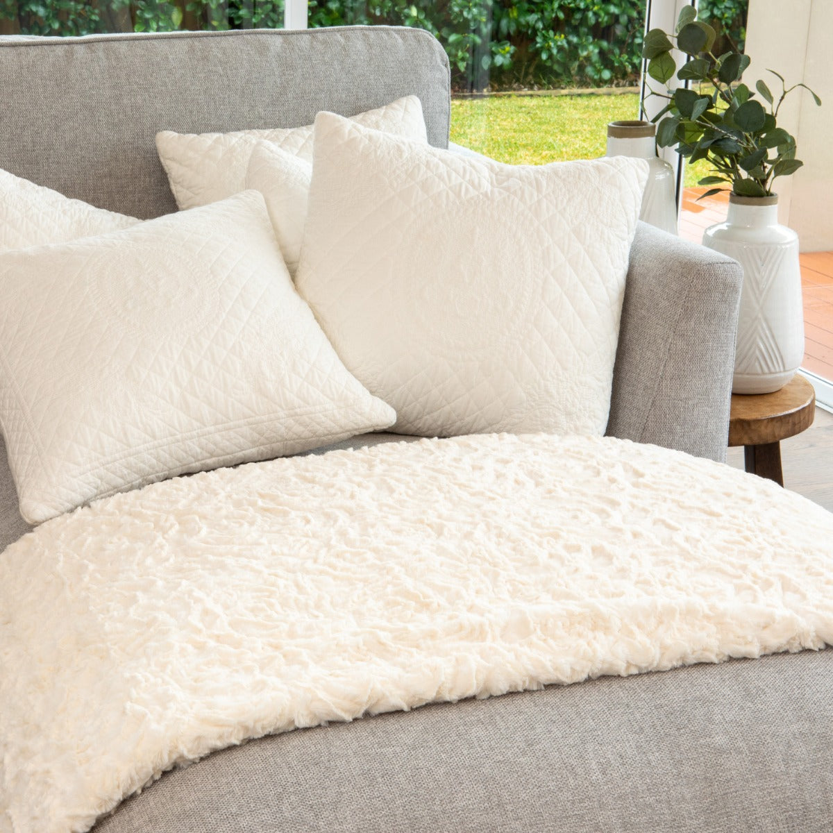 Cosy Blanket Rose - Ivory