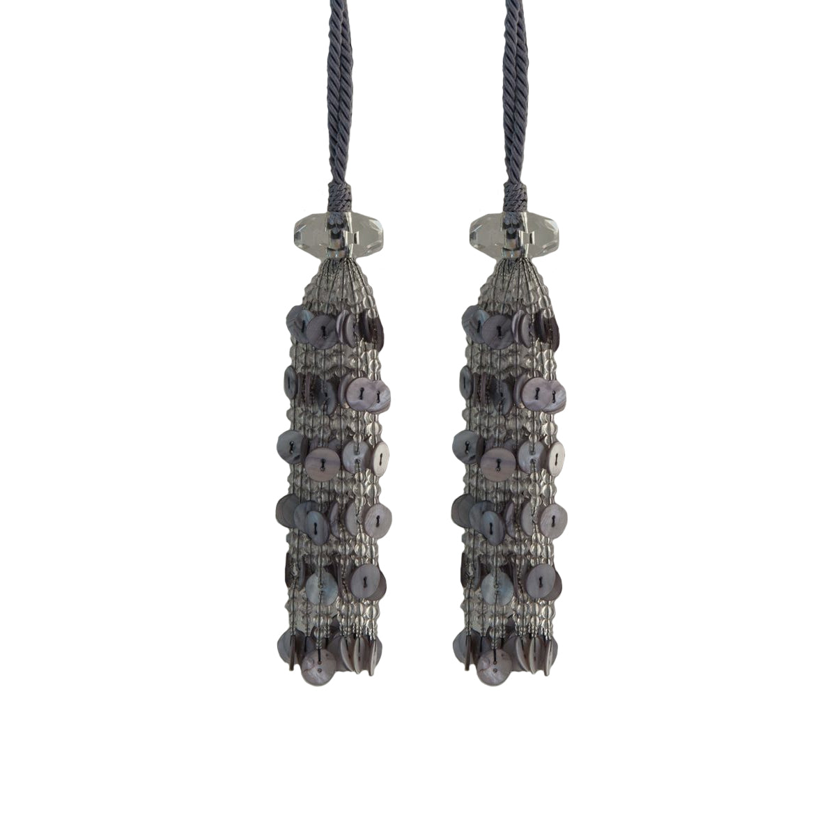 Seeps & Crystal Tassel - Grey