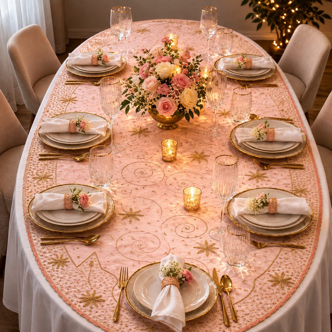 Meher Zardosi Tablecloth