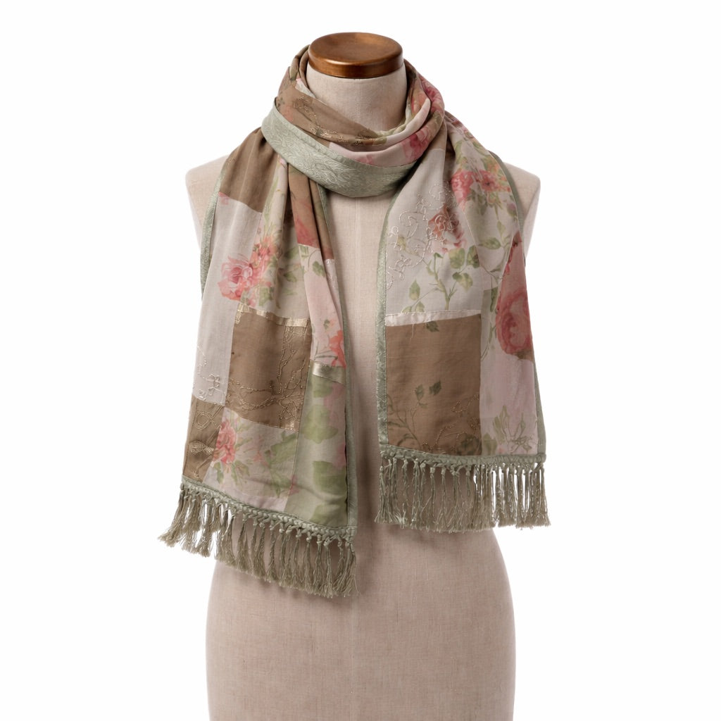 Le Petite Long Scarf - Moss Green