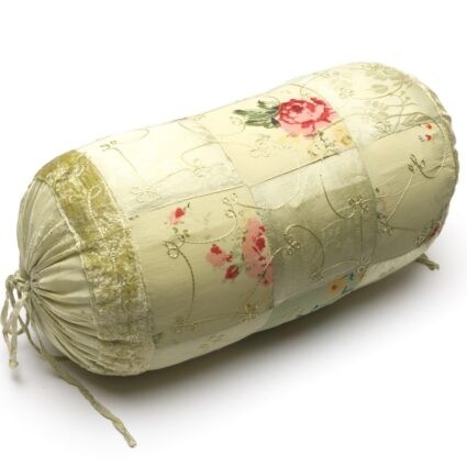 Floral Patch Bolster Prefilled - Green