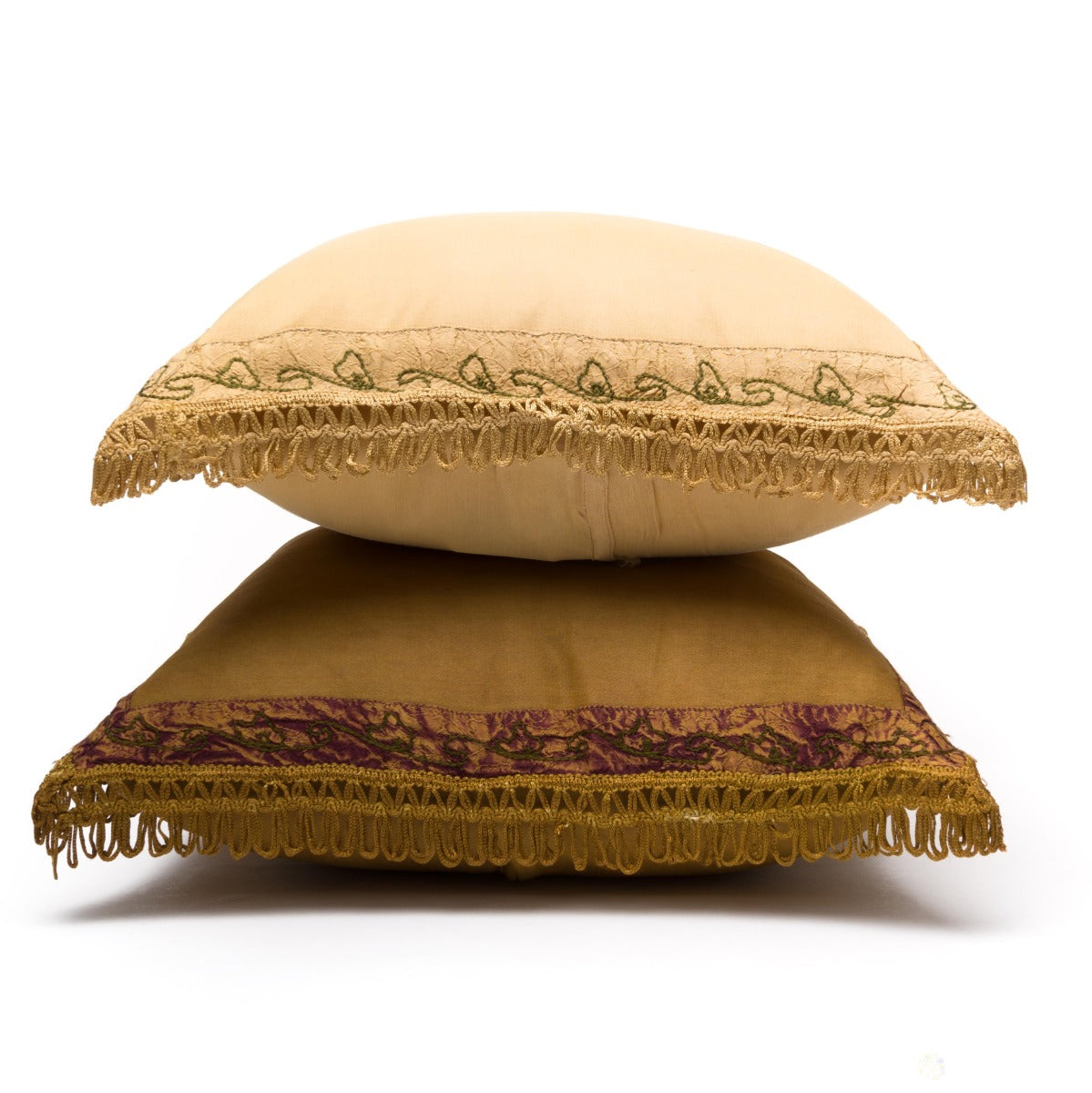 Moss Sattin Cushion Cover - Camel
