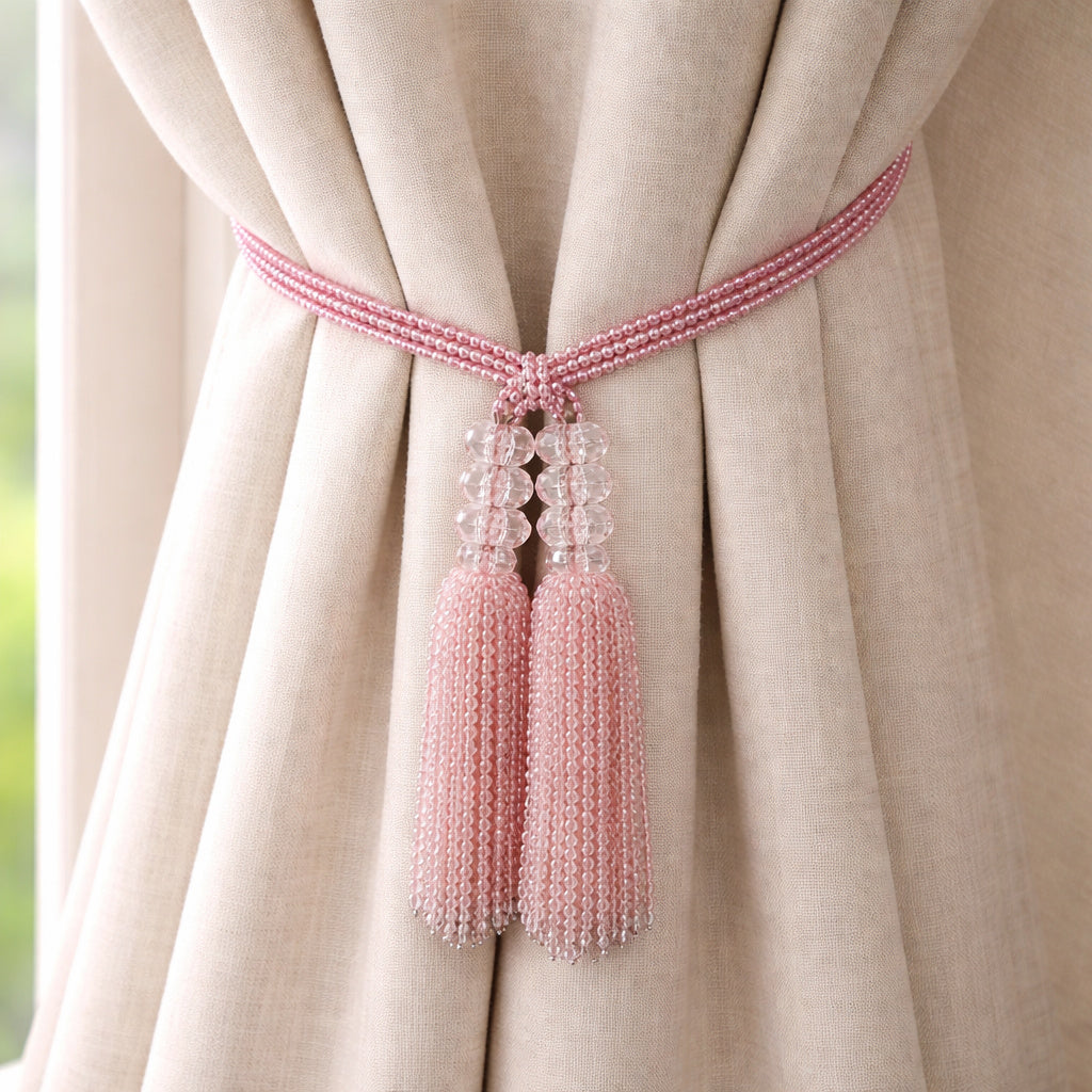 Curtain Tie Back - Pink