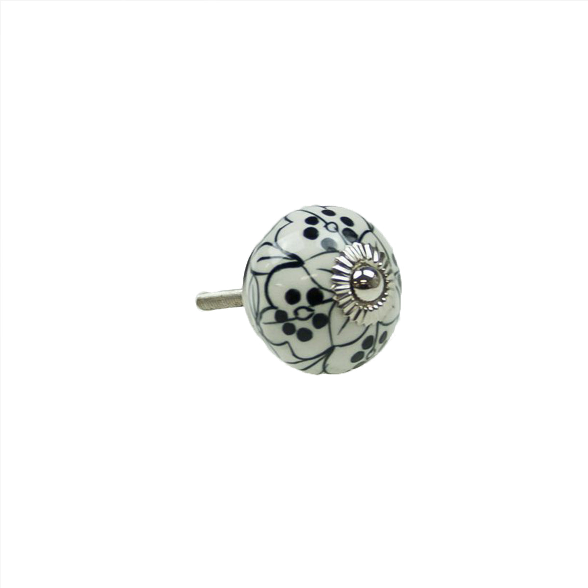 White Ceramic Knob 40mm