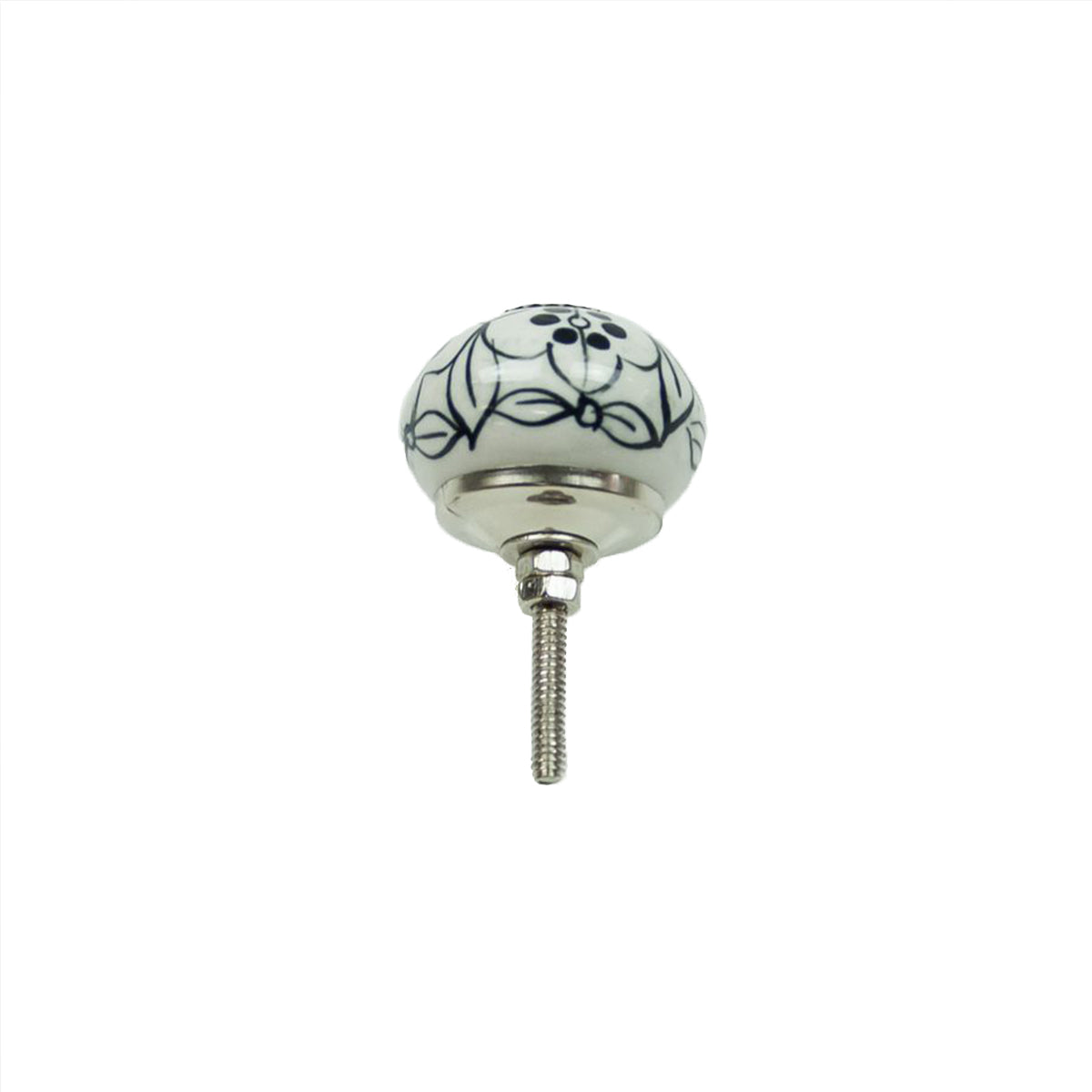 White Ceramic Knob 40mm