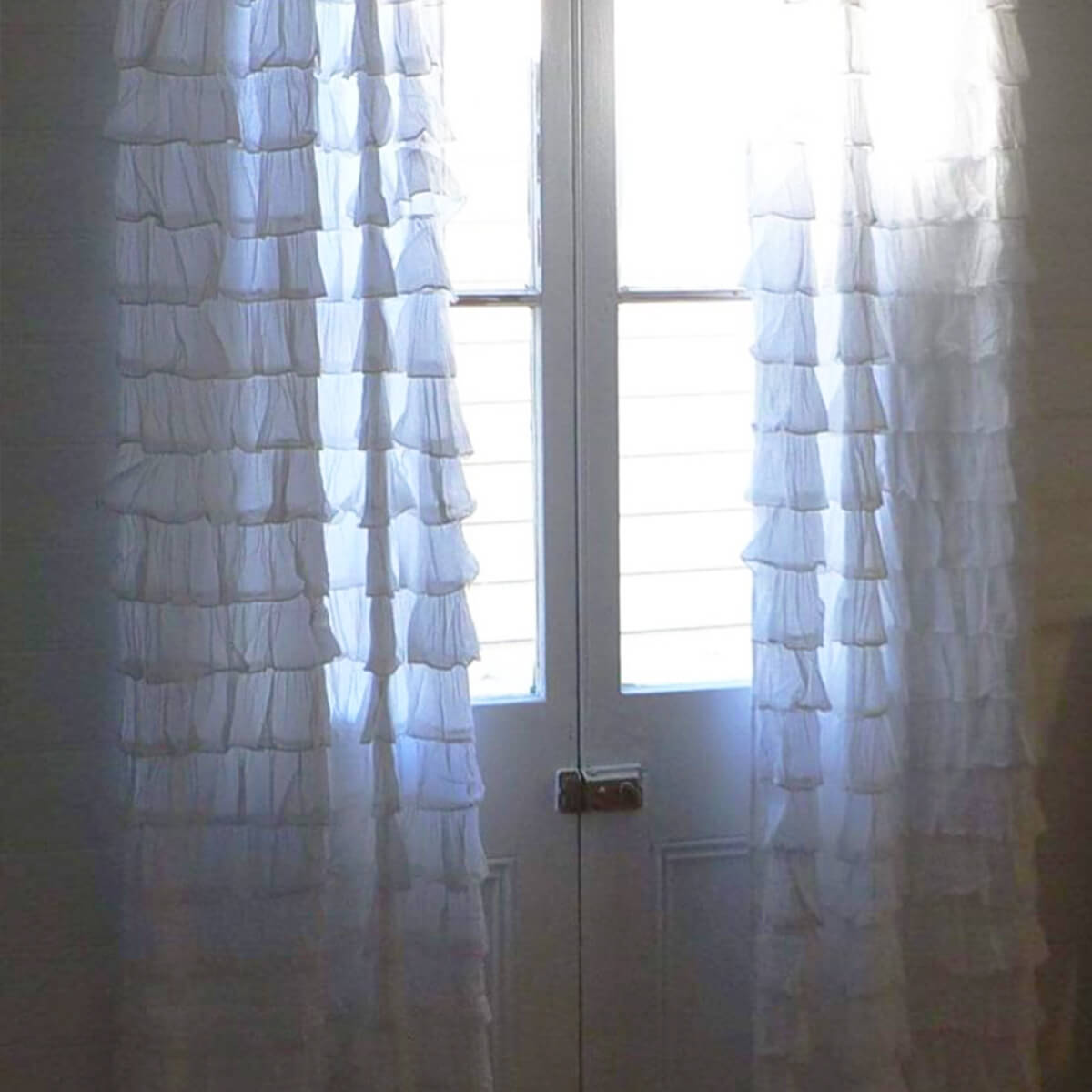 Set of 2 Cascade Curtains - White