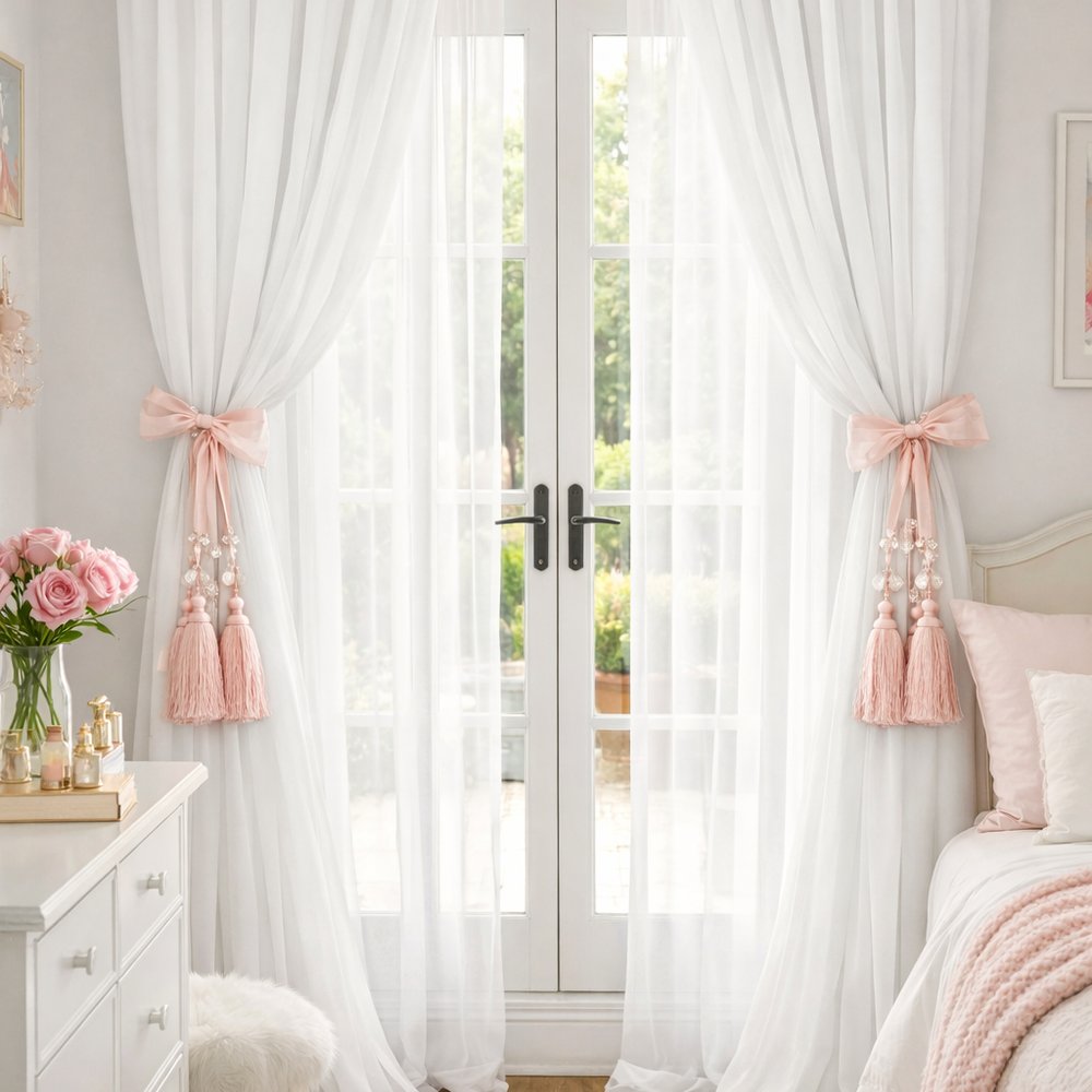 Rosie Tie Back Set - Pink